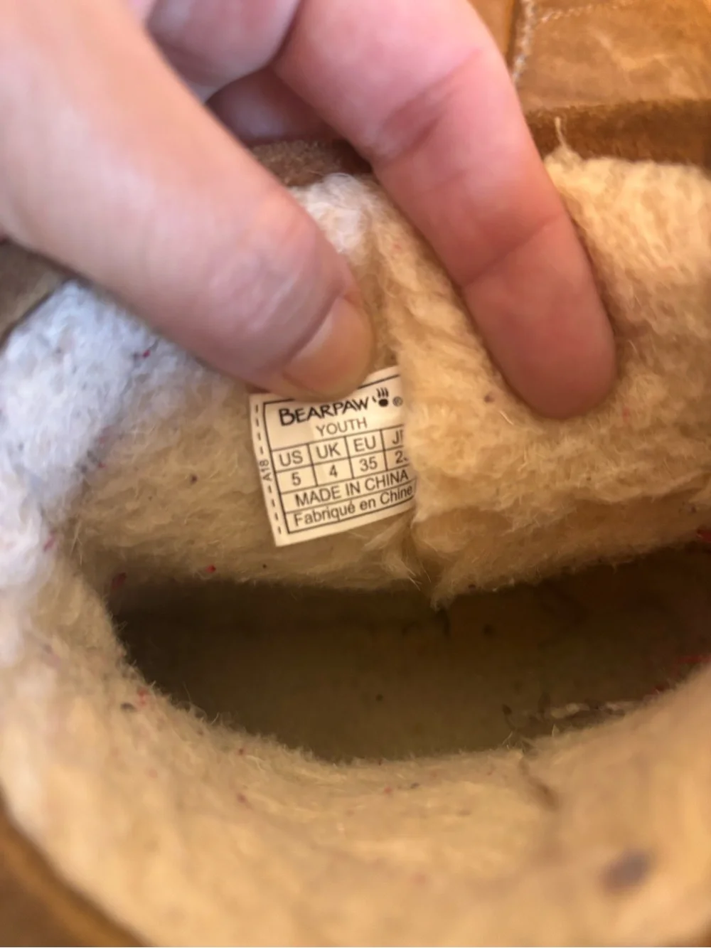 Bearpaw brown suede boots size US 5